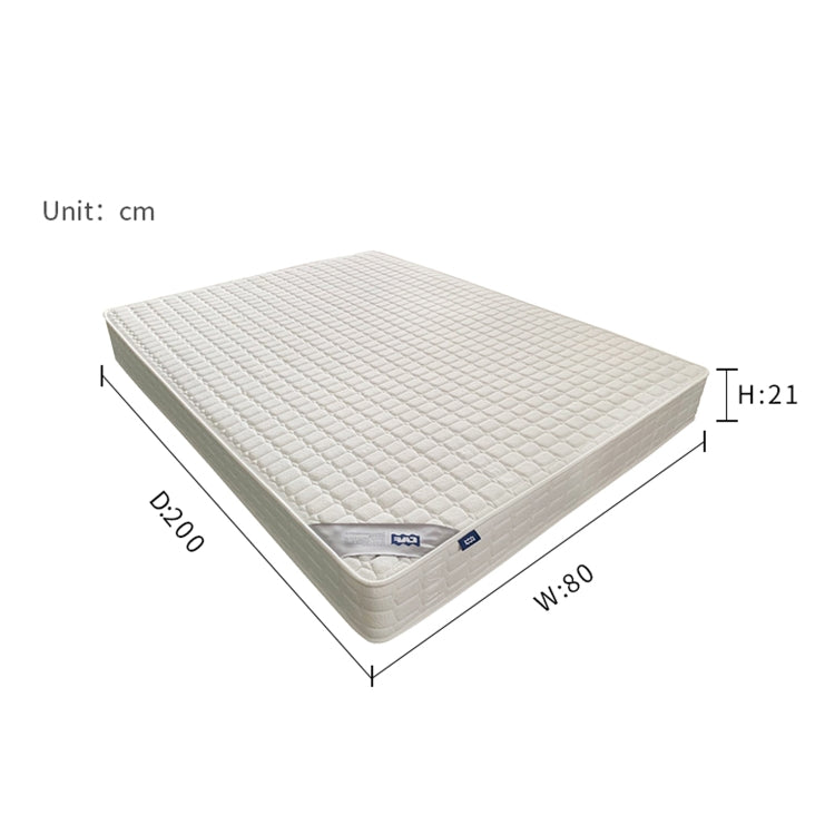 [EU Warehouse] Simple and Fashionable Bedroom Furniture Slow Rebound Sponge Individually Bagged Spring Mattress, Size: 190 x 80 x 21cm