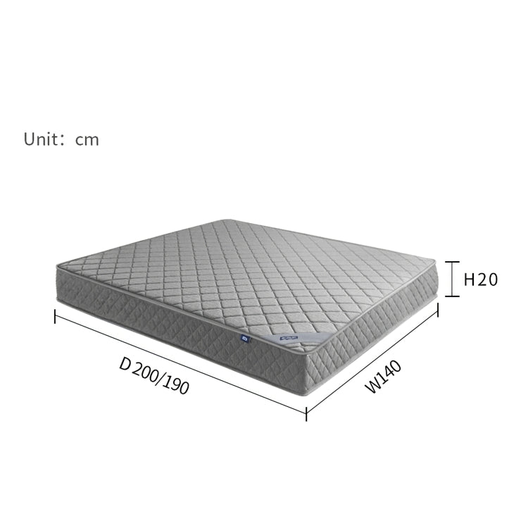 [EU Warehouse] Simple and Fashionable Bedroom Furniture Knitted Fabric Individually Bagged Spring Mattress, Size: 200 x 140 x 20cm