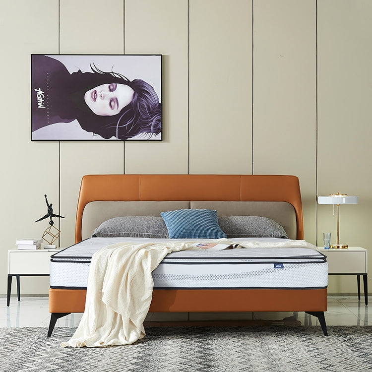 [EU Warehouse] Simple and Fashionable Bedroom Furniture Knitted Fabric Sponge Individually Bagged Spring Mattress, Size: 200 x 140 x 23cm