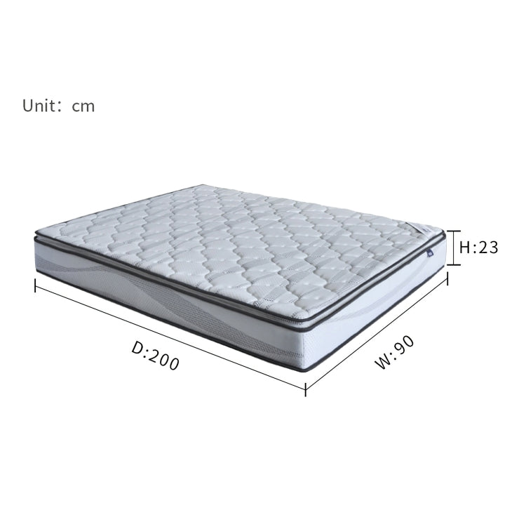 [EU Warehouse] Simple and Fashionable Bedroom Furniture Knitted Fabric Sponge Individually Bagged Spring Mattress, Size: 200 x 90 x 23cm