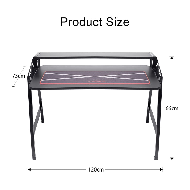 [US Warehouse] 47 inch Multifunctional Home E-Sports Gaming Desk with Holder & Mouse Pad
