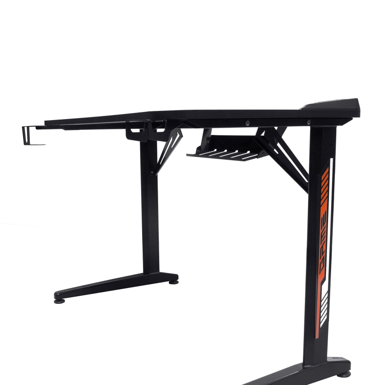 [US Warehouse] 43 inch Multifunctional Home E-Sports Gaming Desk with Holder & Cup Holder & Earphone Hook & Mouse Pad