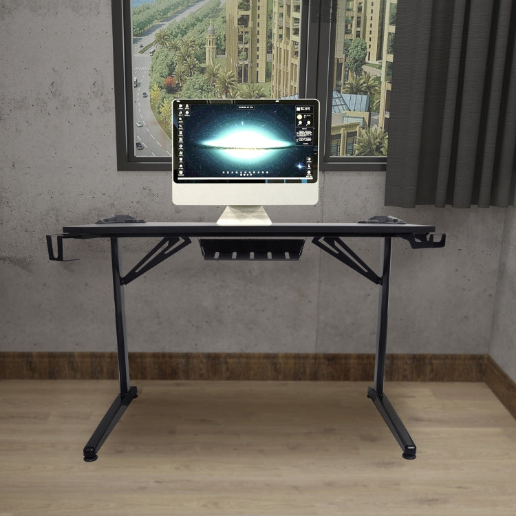 [US Warehouse] 43 inch Multifunctional Home E-Sports Gaming Desk with Holder & Cup Holder & Earphone Hook & Mouse Pad