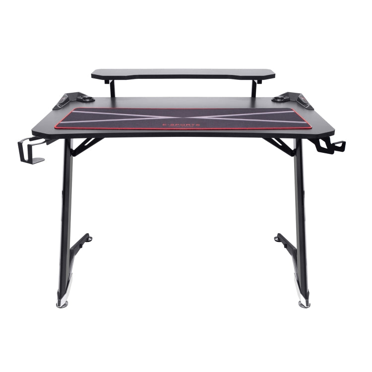 [US Warehouse] 44 inch Multifunctional Home E-Sports Gaming Desk with Holder & Cup Holder & Earphone Hook & Mouse Pad