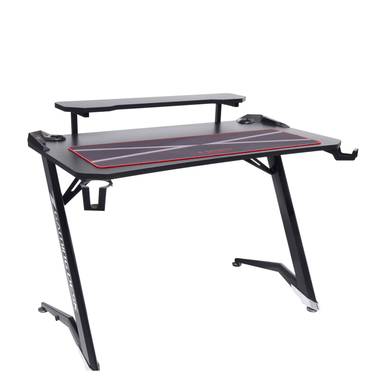 [US Warehouse] 44 inch Multifunctional Home E-Sports Gaming Desk with Holder & Cup Holder & Earphone Hook & Mouse Pad