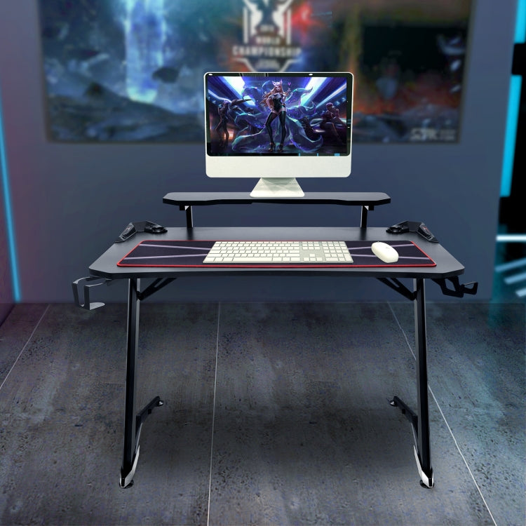 [US Warehouse] 44 inch Multifunctional Home E-Sports Gaming Desk with Holder & Cup Holder & Earphone Hook & Mouse Pad