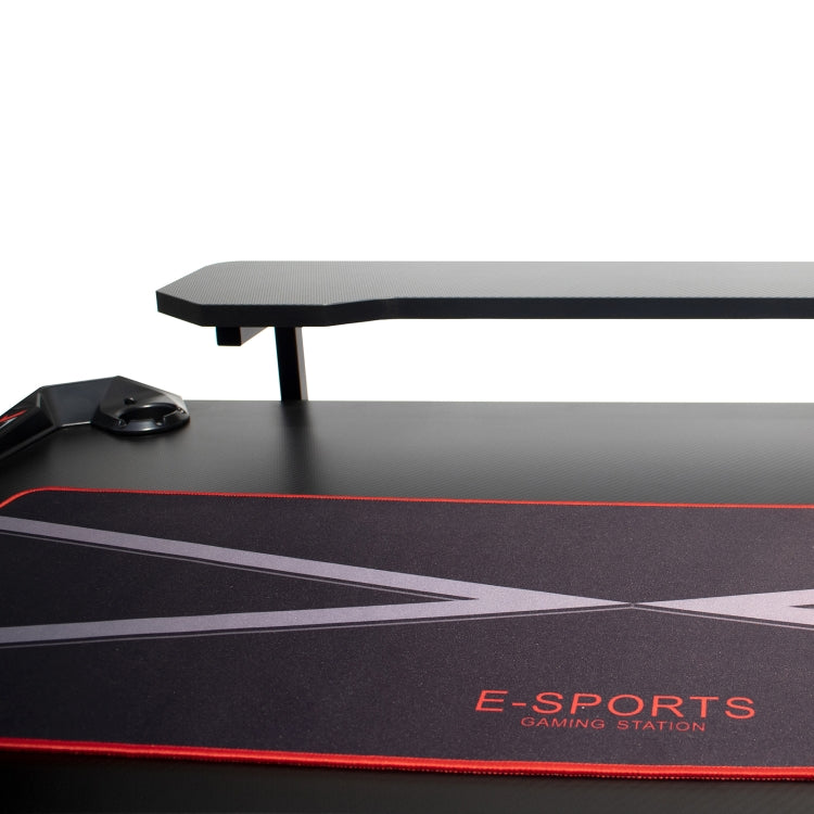 [US Warehouse] 44 inch Multifunctional Home E-Sports Gaming Desk with Holder & Cup Holder & Earphone Hook & Mouse Pad