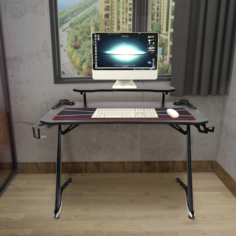 [US Warehouse] 44 inch Multifunctional Home E-Sports Gaming Desk with Holder & Cup Holder & Earphone Hook & Mouse Pad