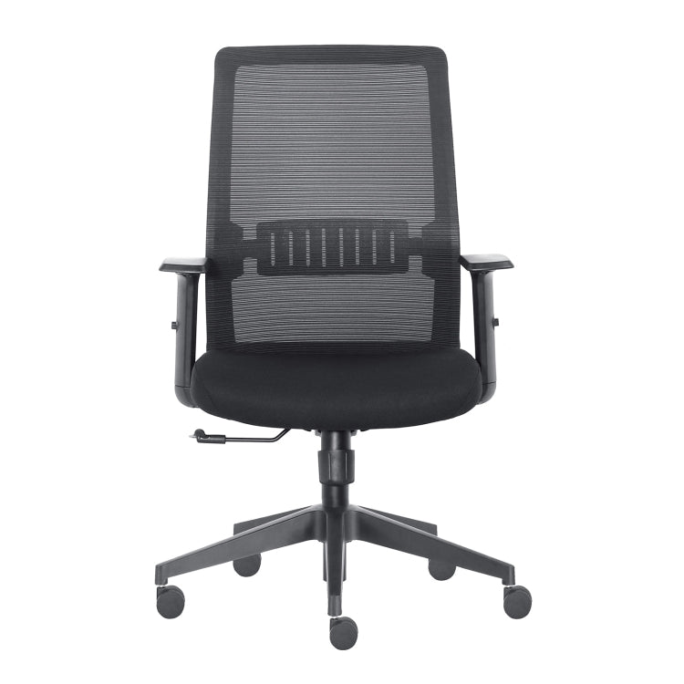 [US Warehouse] Height-adjustable Sponge Office Swivel Chair with Armrests, Size: (102-112) x 64.5 x 55.7cm