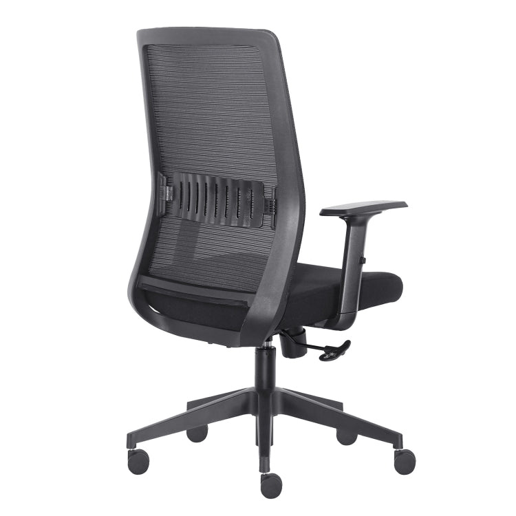 [US Warehouse] Height-adjustable Sponge Office Swivel Chair with Armrests, Size: (102-112) x 64.5 x 55.7cm