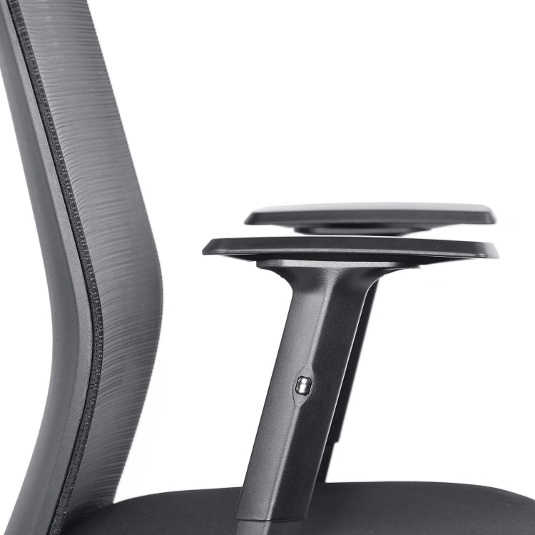 [US Warehouse] Height-adjustable Sponge Office Swivel Chair with Armrests, Size: (102-112) x 64.5 x 55.7cm