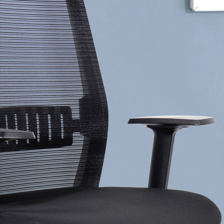 [US Warehouse] Height-adjustable Sponge Office Swivel Chair with Armrests, Size: (102-112) x 64.5 x 55.7cm