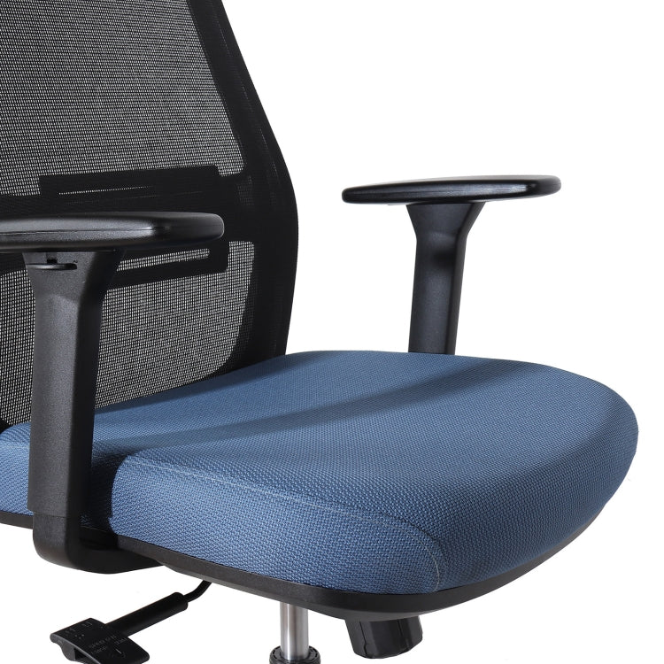 [US Warehouse] Height-adjustable Sponge Office Swivel Chair with Armrests, Size: (108-118) x 64 x 62cm