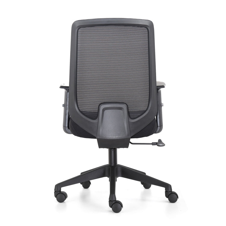 [US Warehouse] Height-adjustable Elastic Mesh Sponge Cushion Office Swivel Chair with Adjustable Armrests, Size: (100-110) x 62 x 58cm
