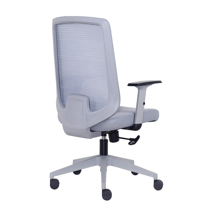[US Warehouse] Height-adjustable Elastic Mesh Sponge Cushion Office Swivel Chair with Adjustable Armrests, Size: (100-110) x 62 x 57.5cm