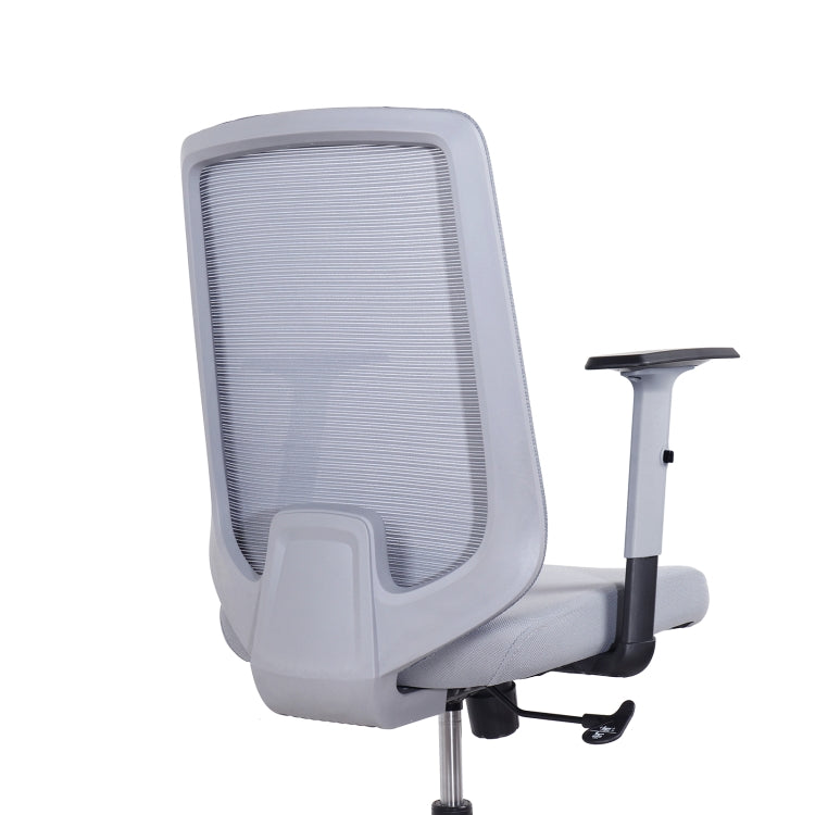 [US Warehouse] Height-adjustable Elastic Mesh Sponge Cushion Office Swivel Chair with Adjustable Armrests, Size: (100-110) x 62 x 57.5cm