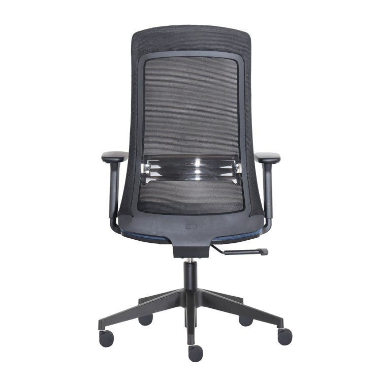 Height-adjustable Elastic Mesh Sponge Cushion Office Swivel Chair with Adjustable Armrests & Lumbar Support, Size: (100-110) x 62 x 57.5cm