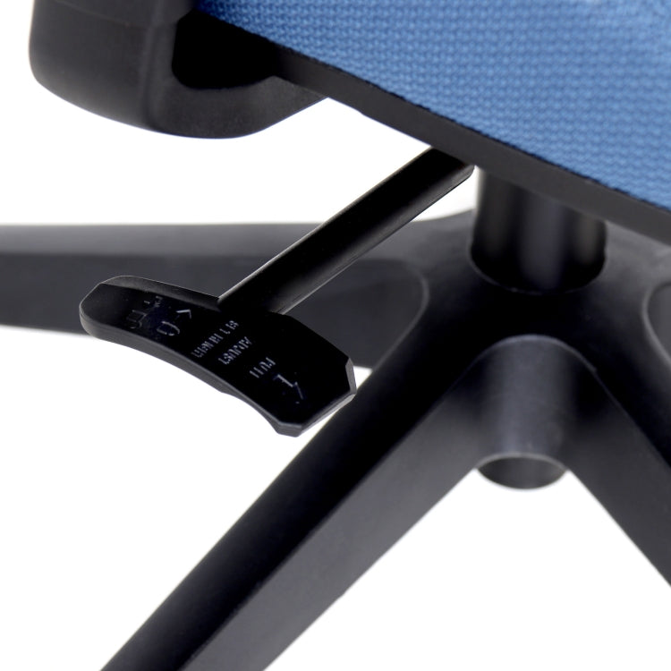 Height-adjustable Elastic Mesh Sponge Cushion Office Swivel Chair with Adjustable Armrests & Lumbar Support, Size: (100-110) x 62 x 57.5cm