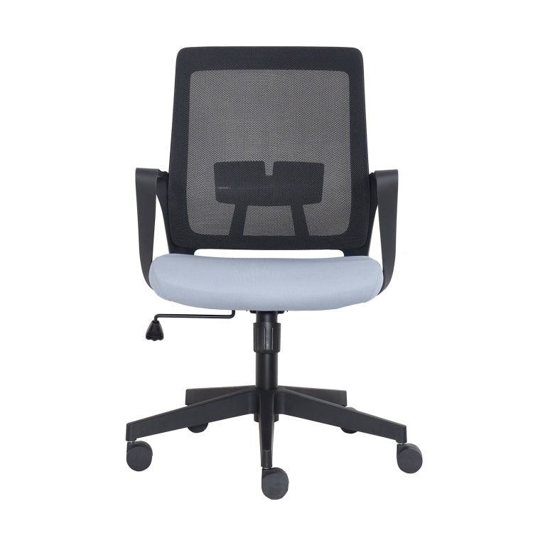 [US Warehouse] Height-adjustable Mesh Sponge Cushion Office Swivel Chair with Adjustable Armrests & Elastic Lumbar Support, Size: (91.5-101.5) x 58.5 x 56cm