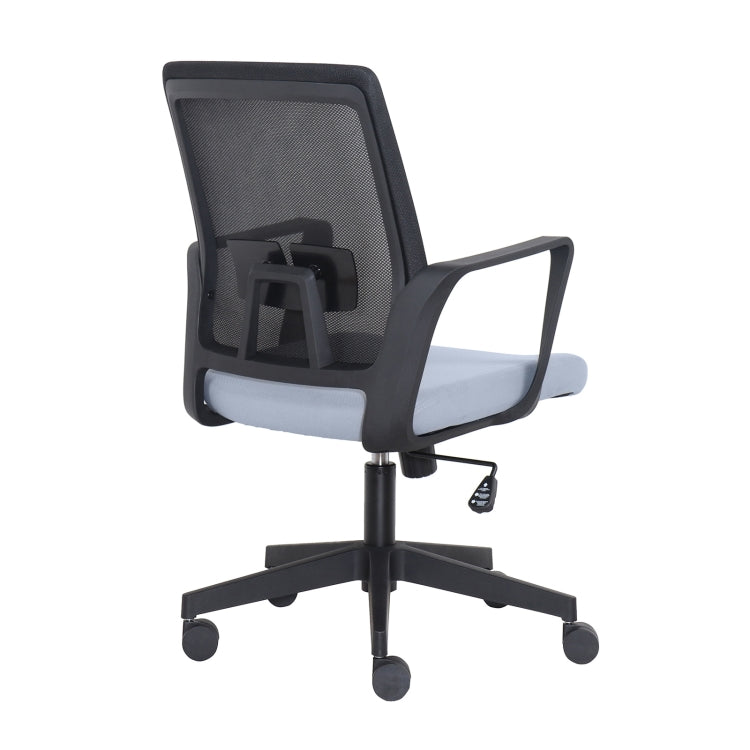 [US Warehouse] Height-adjustable Mesh Sponge Cushion Office Swivel Chair with Adjustable Armrests & Elastic Lumbar Support, Size: (91.5-101.5) x 58.5 x 56cm