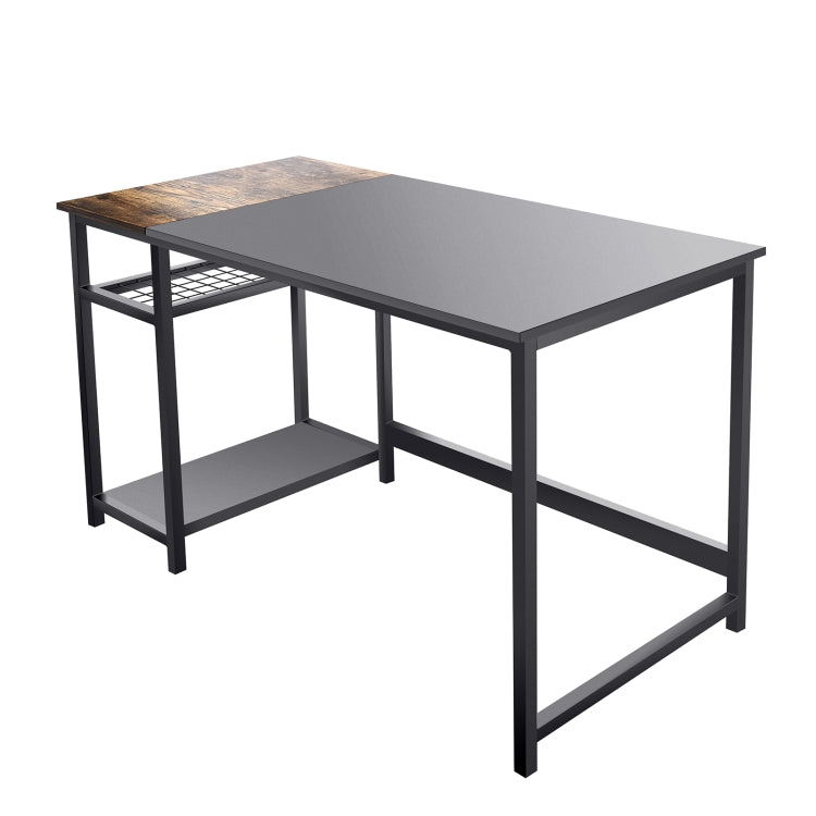 [US Warehouse] Simple Style Home Office Computer Desk with 2 Storage Racks, Size: 120 x 75 x 60cm