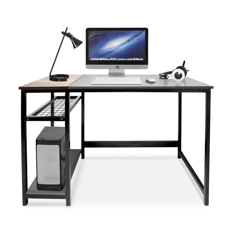 [US Warehouse] Simple Style Home Office Computer Desk with 2 Storage Racks, Size: 120 x 75 x 60cm