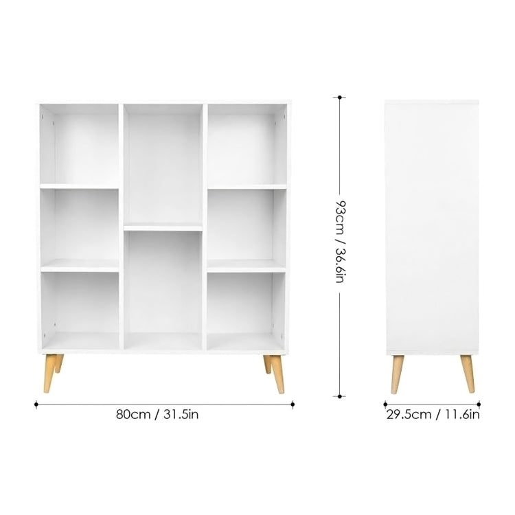 [US Warehouse] Simple Style MDF Board Home Office Multi-compartment Storage Cabinets, Size: 80 x 93 x 29.5cm