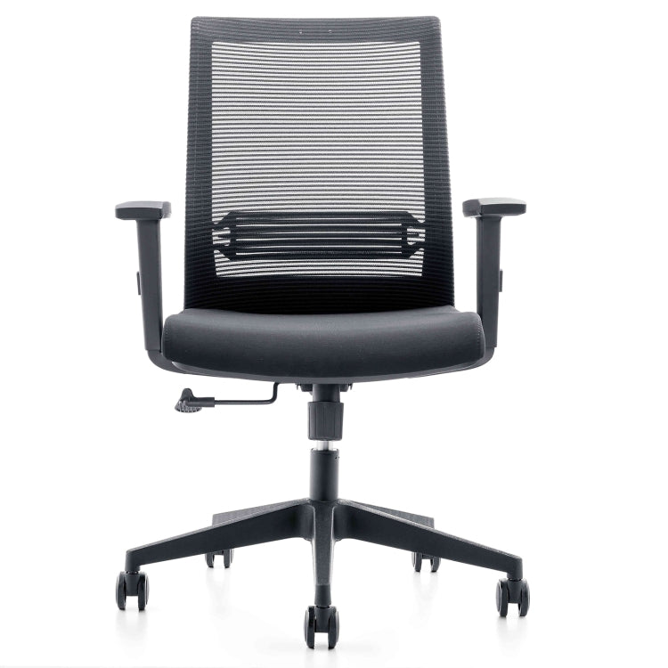 [US Warehouse] Height-adjustable Mesh Cloth Cushion Office Swivel Chair with Adjustable Lumbar Support & Fixed Armrest, Size: (91-101) x 70.5 x 70.5cm