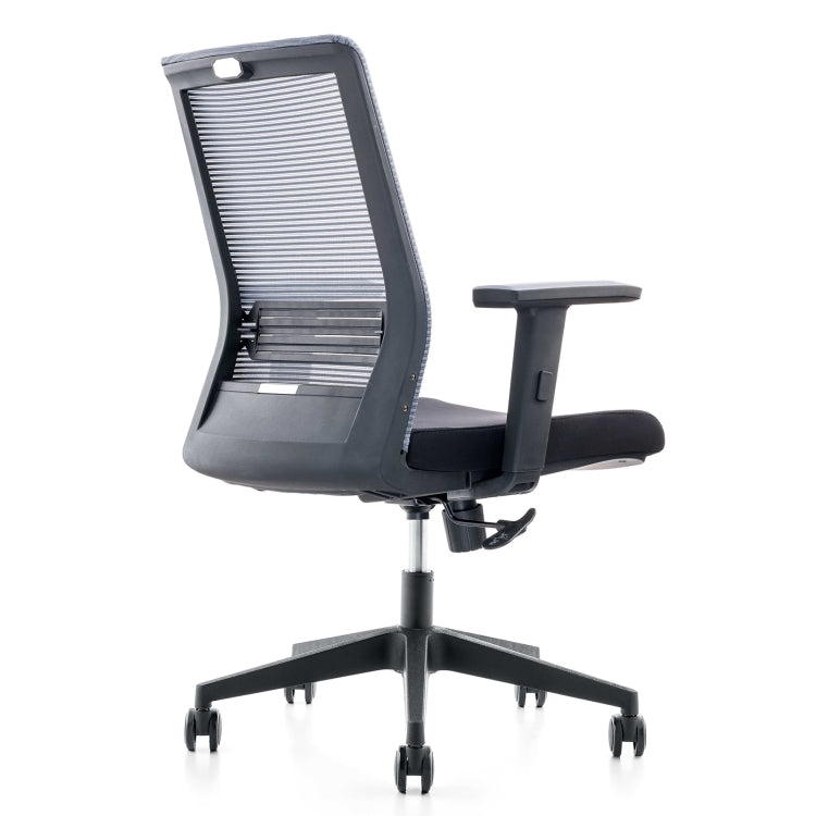 [US Warehouse] Height-adjustable Mesh Cloth Cushion Office Swivel Chair with Adjustable Lumbar Support & Fixed Armrest, Size: (91-101) x 70.5 x 70.5cm