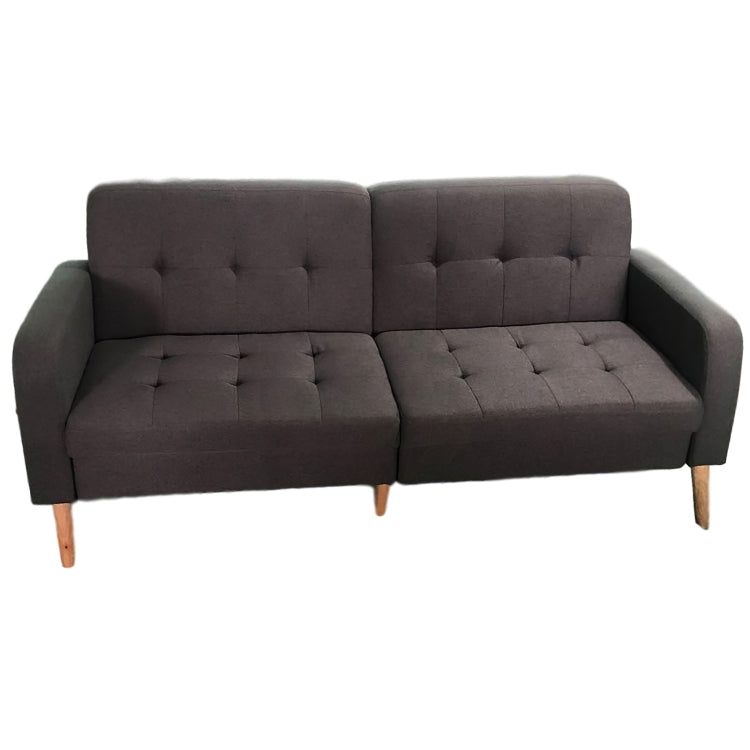 [US Warehouse] Solid Wood Frame Linen Fabric Two-seat Sofa with Double Armrests, Size: 180 x 85 x 84cm