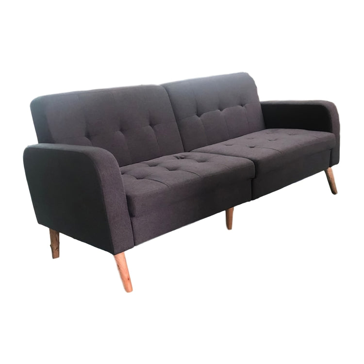 [US Warehouse] Solid Wood Frame Linen Fabric Two-seat Sofa with Double Armrests, Size: 180 x 85 x 84cm