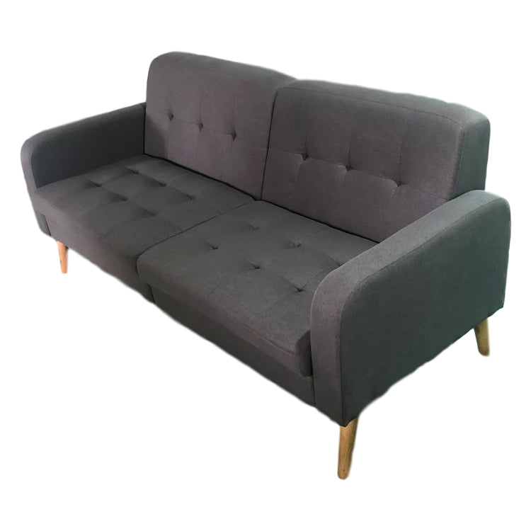 [US Warehouse] Solid Wood Frame Linen Fabric Two-seat Sofa with Double Armrests, Size: 180 x 85 x 84cm