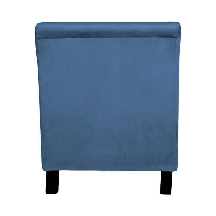 [US Warehouse] Curved Linen Cloth Chaise Longue Sofa Recliner with Decorative Pillow, Size: 158 x 85 x 67cm