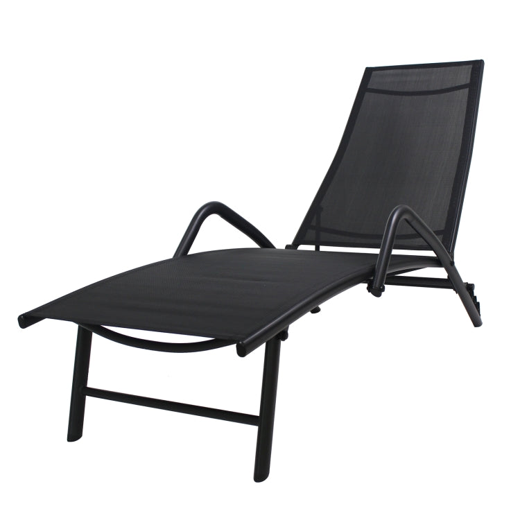 [US Warehouse] Outdoor 5-level Adjustable Breathable Mesh Fabric Lounge Deck Chair, Size: 64.6 x 34.2 x 23.6 inch