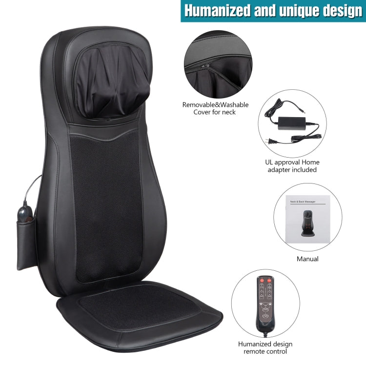 [US Warehouse] 110V PU Leather Remote Control Three-stage Vibration Massage Chair Cushion, Size: 81 x 45 x 23cm, US Plug