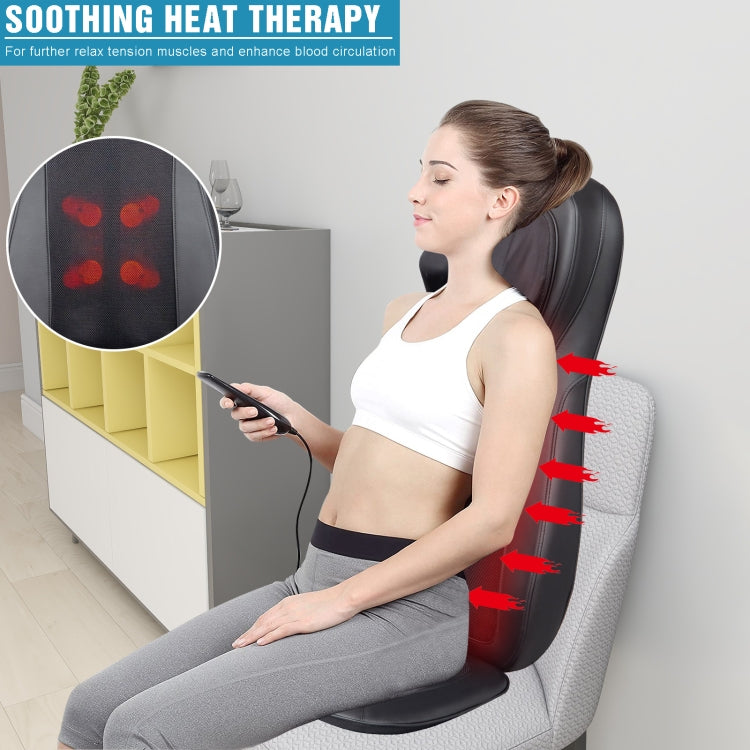 [US Warehouse] 110V PU Leather Remote Control Three-stage Vibration Massage Chair Cushion, Size: 81 x 45 x 23cm, US Plug