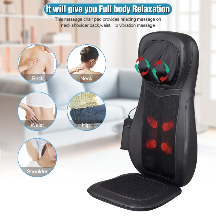 [US Warehouse] 110V PU Leather Remote Control Three-stage Vibration Massage Chair Cushion, Size: 81 x 45 x 23cm, US Plug