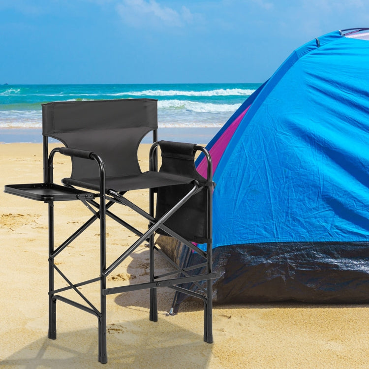 [US Warehouse] Double-layer Oxford Cloth Folding Director Chair with Storage Bag & Water Bottle Holder, Size: 44.9 x 23.2 x 19.3 inch
