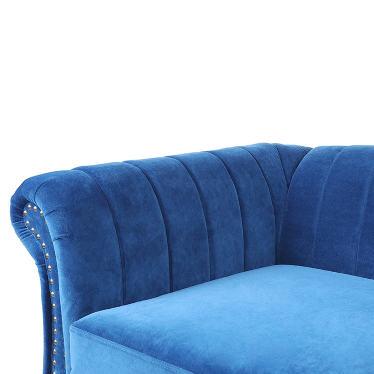 [US Warehouse] Velvet Three-seat Sofa Chair, Size: 84 x 32.5 x 29 inch