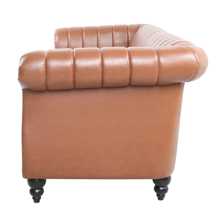 [US Warehouse] PU Leather Three-seat Sofa Chair, Size: 84 x 32.5 x 29 inch