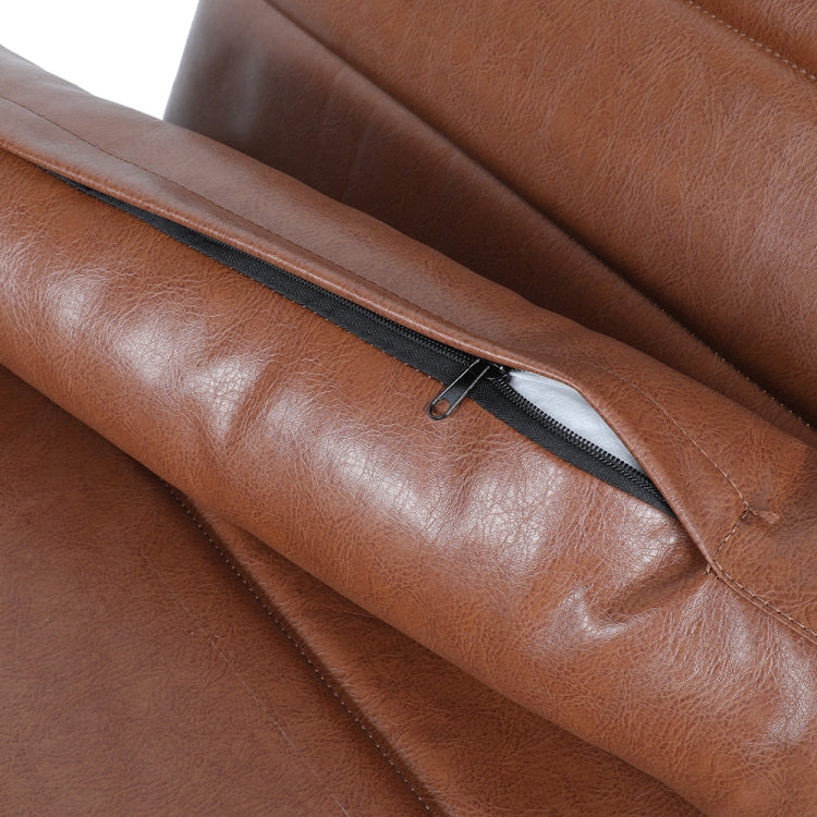 [US Warehouse] Artificial Leather Chaise Longue Single Recliner Sofa Chair with Lumbar Pillow, Size: 60.5 x 33.5 x 27 inch