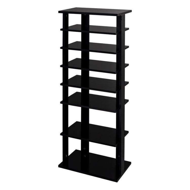[US Warehouse] 7-layer Widened Corner Wooden Shoe Rack Storage Shelf, Size: 43.5 x 17.91 x 10.63 inch