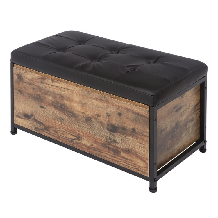 [US Warehouse] PU Leather Flipped Storage Stool Ottoman, Size: 76 x 40 x 40cm