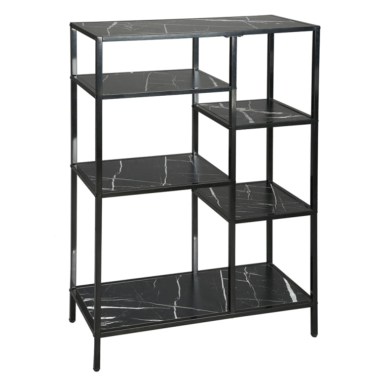 [US Warehouse] Iron Vertical Bookshelf Asymmetric Storage Shelf, Size: 43.23 x 27.56 x 11.81 inch
