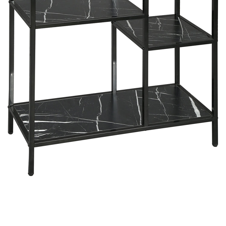[US Warehouse] Iron Vertical Bookshelf Asymmetric Storage Shelf, Size: 43.23 x 27.56 x 11.81 inch