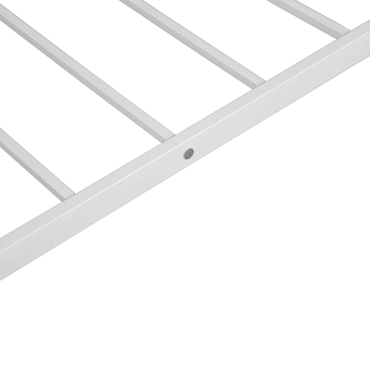 [US Warehouse] Household Twin Bunk Bed with Ladder (Grey)