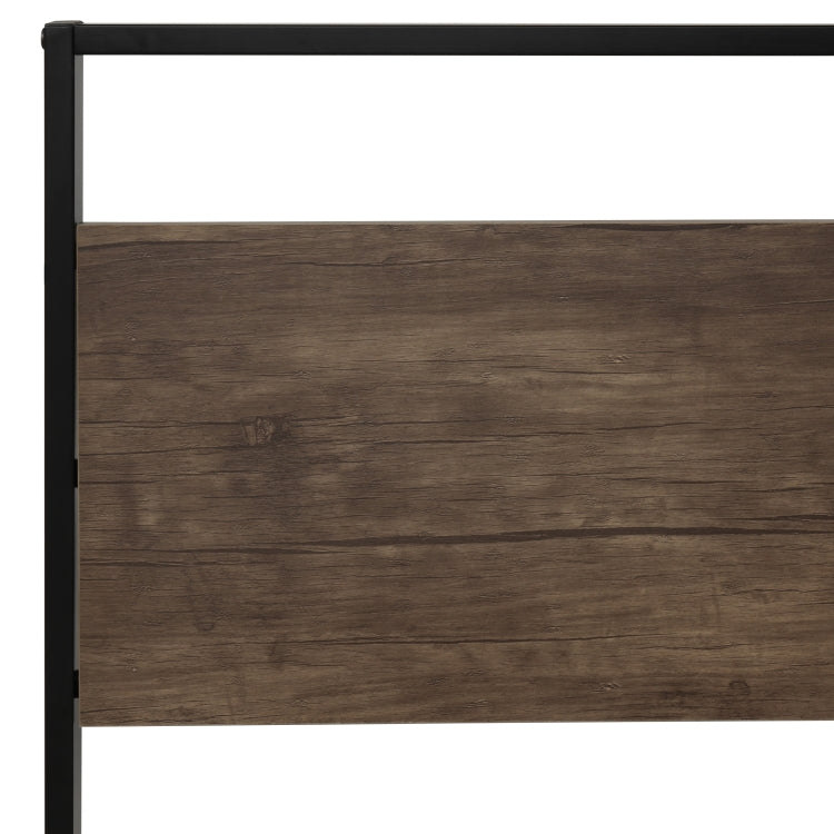 [US Warehouse] Household Twin Metal Bed Frame with Wood Slats