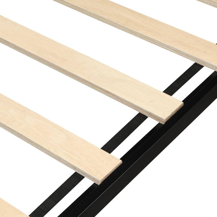 [US Warehouse] Household Twin Metal Bed Frame with Wood Slats