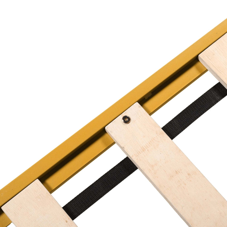 [US Warehouse] Household Retro Queen Metal Bed Frame (Gold)