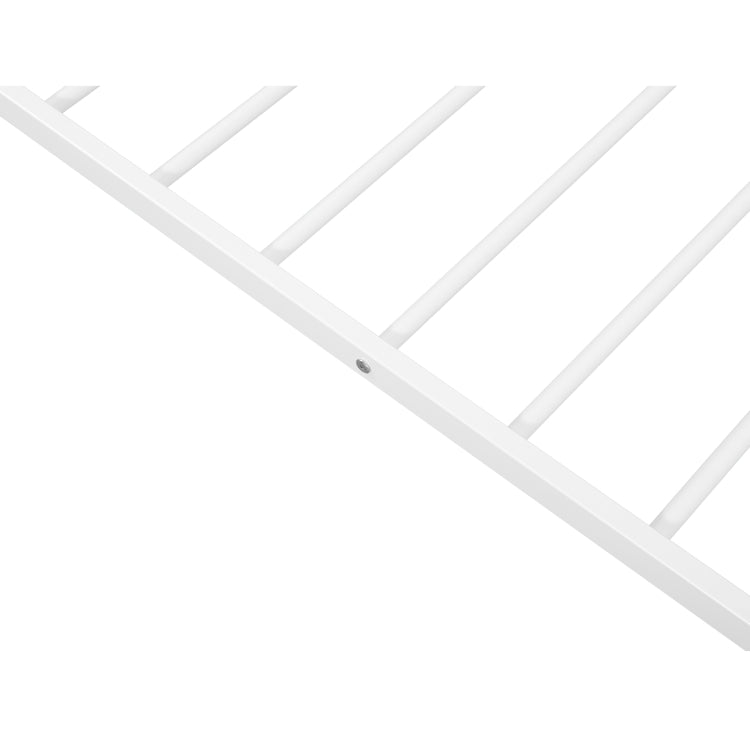[US Warehouse] Household Metal Daybed with Upholstered Sideboard (Light Etoupe)